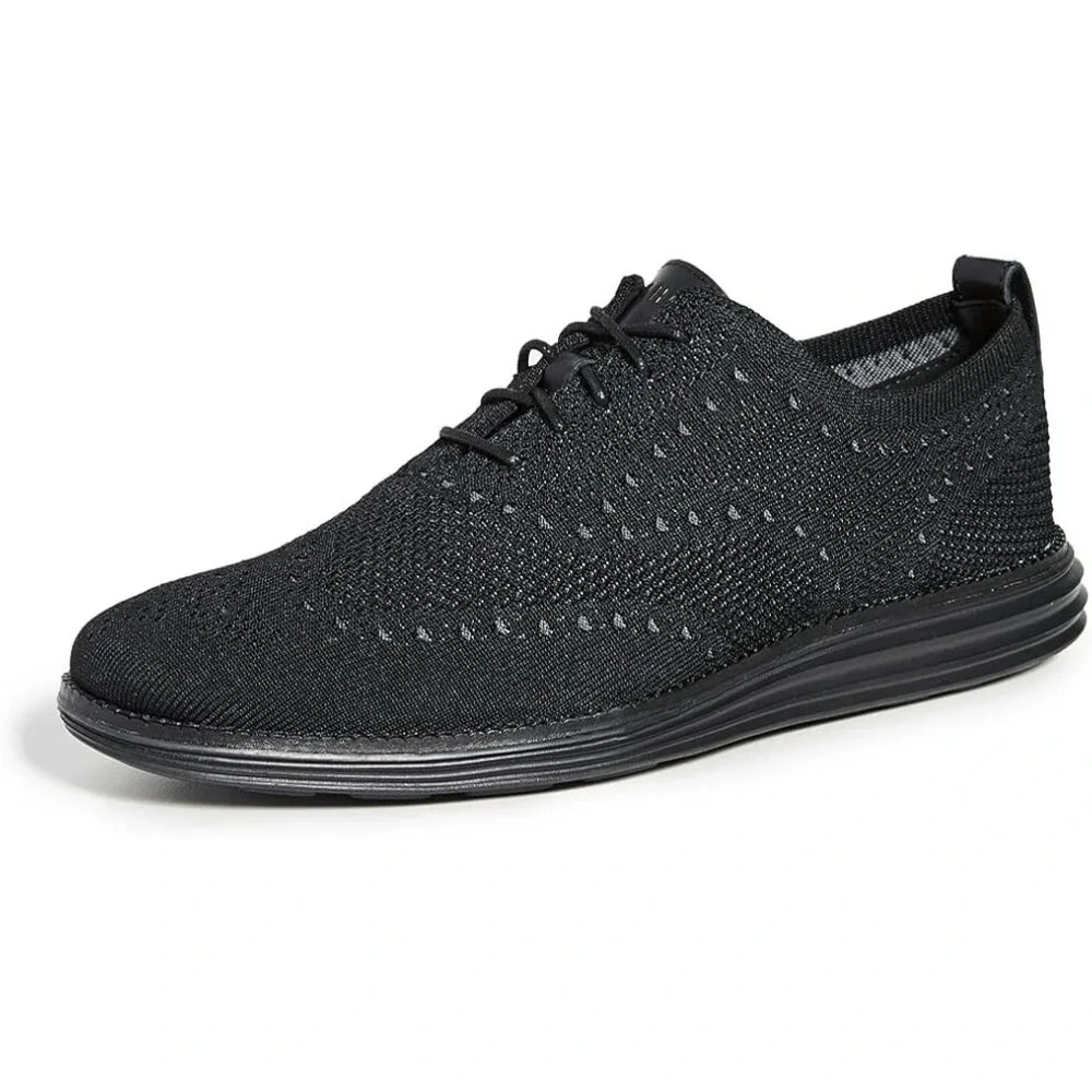 Cole Haan Original Grand Stitchlite Wingtip Mens Size 13 Black Shoes C28443 -NEW
